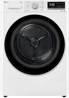 LG V9R09TC Wärmepumpen-Trockner 9 kg Kapazität, Sensor Dry, Allergy Care, Smart Diagnosis, Weiß