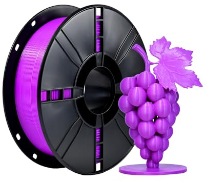 iBOSS PLA Plus3D-Druckerfilament, Traubenviolett-Filament, hartes und langlebiges PLA+-Filament, 1,75 mm+/-0,02 mm 1 kg Spule (2,2 LBS), geeignet für die meisten FDM 3D-Drucker, lila