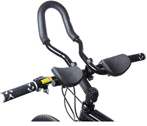 Wopohy Fahrrad Aero Lenker Bar integrierte Fahrrad Rest Lenker Verstellbarer Triathlon-Lenker Aluminiumlegierung für Rennräder und Mountainbike Fahrrad