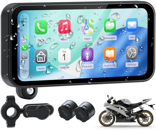 Wonsidary 6,25 Motorrad CarPlay Display mit TPMS & Android Auto,OTA