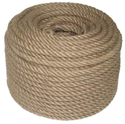 Juteschnur aus natürlicher Jute, 8 mm dick, 50 m lang, für den Garten, zum Basteln, Verpacken und Dekorieren