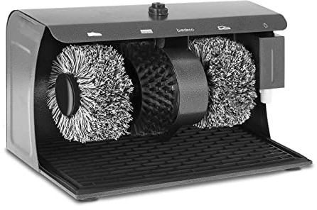 Bredeco BC-S-POL3 Schuhputzmaschine Schuhputzer (3 Bürsten, 120 W, 230 V, Stahl)