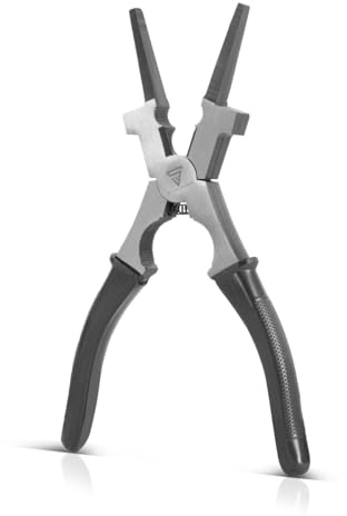 STAHLWERK MIG/MAG Schweißzange (MSZ-203 ST) – 8 (203 mm) Langversion, 4-in-1 Düsenzange aus geschmiedetem Carbonstahl, zum Kappen von Schweißdrähten, Reinigen & Lösen/Festziehen von Gas- & Stromdüsen