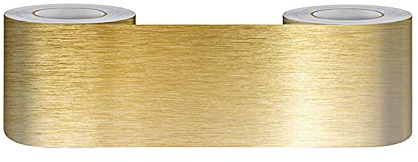 KeZheXi Tapetenbordüre Selbstklebend Gold 10x500CM für Badezimmer Wohnzimmer Küche Verdicken PVC Dekorative Bordüre Abnehmbare Wasserdicht Taille rahmen Wandtattoo
