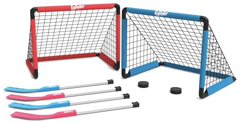 Ezyroller Hockey Set Fußball Kinder Spielzeug ab 4 Jahren Tor Outdoor Training Kinderspielzeug Fußballtor Minitor Hockeytor Spielzeugtor