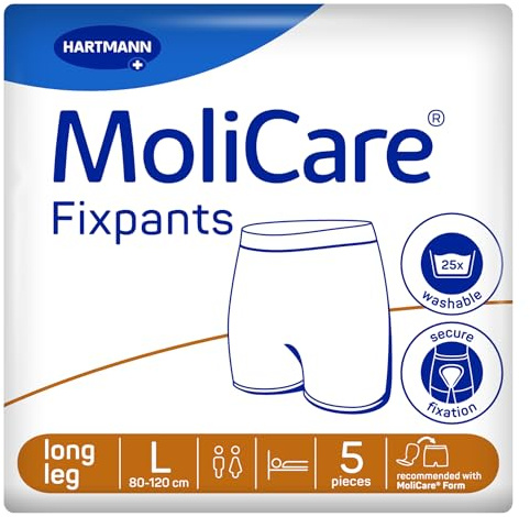 MoliCare Premium Fixpants für Inkontinenz Fixierhosen, L, 5 Stück