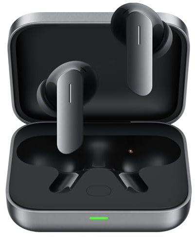 realme Buds Air 7 True Wireless-Kopfhörer, Titanisierter Bass-Treiber 12,4 mm, intelligenter ANC mit 52 dB, Audio Hi-Res & LHDC 5.0, Autonomie bis zu 52 Stunden, Raumklang 360°, Graphitgrau