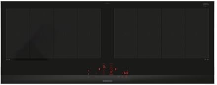 Siemens EX275HXC1E iQ700, Smartes Induktionskochfeld, 90 cm, Schwarz, Mit Rahmen aufliegend, varioInduktion, TouchSlider, Bratensensor Pro - Braten ohne Anbrenngefahr