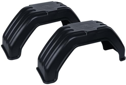 SIEROSLAWSKI Kotflügel Set 13 bis 14 Zoll aus PVC für Pkw-Anhänger Zwei Stück 710 x 200 mm Flacher Radkasten Schmutzfänger Radabdeckung passend für Transportanhänger