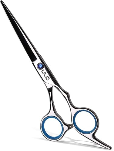ULG Haarschere Friseurschere Profi 6.5 Zoll Haarschneideschere Haare und Bart Schere Leicht Schere Haare Schneiden für Friseure, Salon- und Heimgebrauch, japanischer Edelstahl
