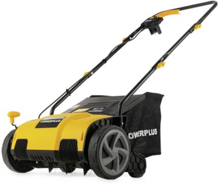 Powerplus Elektro-Rasenvertikutierer POWXG75130-1300 W und 320 mm Schnittbreite, 2-in-1-Lüfter und Elektro-Vertikutierer für Ihren Garten