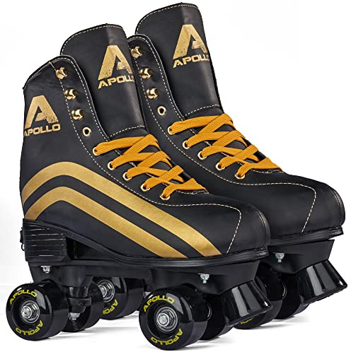 Apollo Disco Roller Rollschuhe Kinder & Damen, verstellbar Gr. 31-42 | Klassische Rollerskates für Mädchen, Kinder & Damen: Disco Roller, Roller Skates, mitwachsend Gr. 31-42