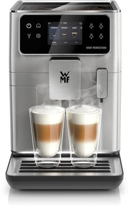 WMF Perfection 640 Kaffeevollautomat mit Milchsystem, 16 Getränkespezialitäten, Doppel Thermoblock, Edelstahl-Mahlwerk, Nutzerprofil Speicherung, Wifi