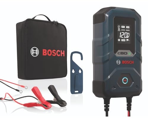 Bosch C80-Li Batterieladegerät 15A für 12V Lithium, Blei-Säure, GEL, EFB, VRLA, Blau