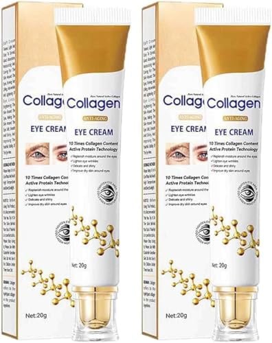 Kollagen Anti-Falten-Augencreme, straffende Augencreme für straffe Augen, sofort straffend, hellt feine Linien auf, entfernt Augenringe
