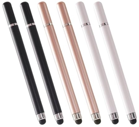 COHEALI Touch Stylus Tablette für stücke Stift Smartphone und 6 Silikon Metallspitze Leichter Pen mit Komfortablem Griff für Digitales Zeichnen Schreiben Touchscreen Geräten