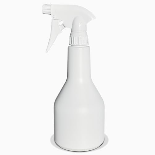 Uttex 1x Sprühflasche 500ml – Nachfüllbarer Leersprüher aus glänzendem Kunststoff mit verstellbarer Strahl- und Feinsprüh-Zerstäuber-Funktion für Reinigung, Garten, Haushalt oder Werkstatt