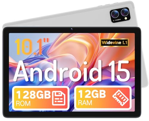 Winsing Tablet Android 10 Zoll mit Etui,Tablet 6GB RAM+64GB ROM+1TB Erweiterbar,WidevineL1 2.0GHz, 5MP+8MP Kamera,1280 * 800 IPS Tablette Unterstützt WiFi, BT 5.0,Bläulich Weiß