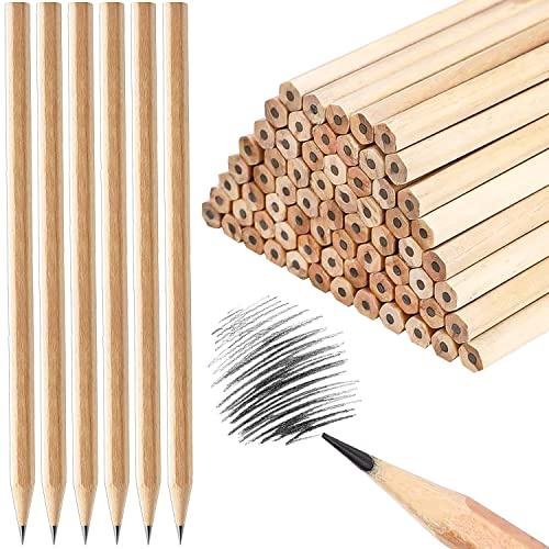 Fzyisw Bleistifte HB 50 Stück Holz Bleistift Set für Kinder | Bleistift HB, Schüler, Lehrer, Büro, Schulmaterial, Zeichnen, Schreiben