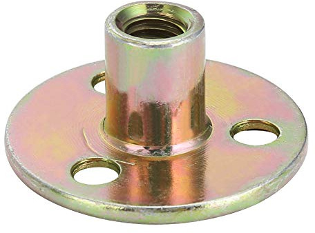 5 Stück M6 / M8 / M10 Kontermutter Verzinkt Drei Loch Runde Basis Möbelmuttern Für M8*37