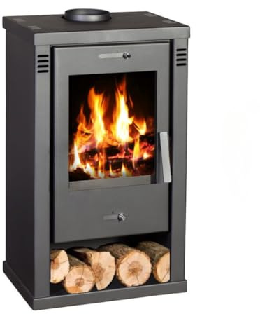 Kaminofen Holzofen BALKAN ENERGY Modell Talon 7kW Holzofen mit Holzfach Nische