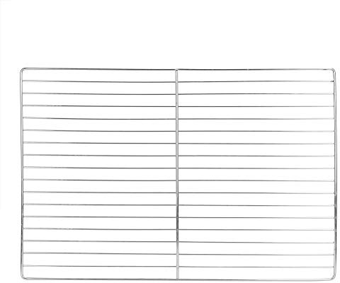 MAGT Grillrost Edelstahl, Silber Edelstahl Langlebiger Antihaft Grillgitter für Großen Grillofen(30 x 45cm)