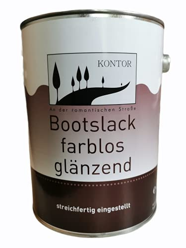 Kontor Bootslack Klar Lack Farblos Glänzend 2,5L