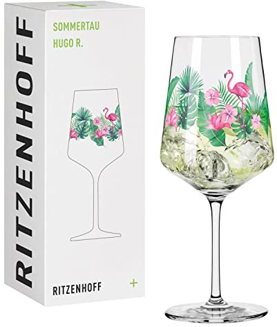 RITZENHOFF Aperitifglas - 500 ml - Made in Germany | Artikelnr. 2931014, Serie Sommertau, 1 Aperitifglas 500 ml, Kristallglas, spülmaschinenfest