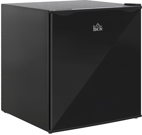 HOMCOM Mini-Gefrierschrank 35 L Gefrierbox elektrisch freistehend 45 W Mini Gefriertruhe Minikühlschrank 41dB -14 bis -24℃ 5-stufige Temperaturregelung 47 x 44,2 x 48,8 cm Schwarz
