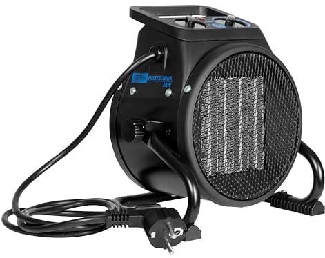 Güde Elektroheizer GEH 2000 P (2000 W, TÜV/GS, Heizstufen 1000/2000 W, Ventilatorfunktion, Gebläseleistung 197 m³/h, PTC-Keramik Heizelement, stufenloser Thermostat, Überhitzungsschutz, Tragegriff)