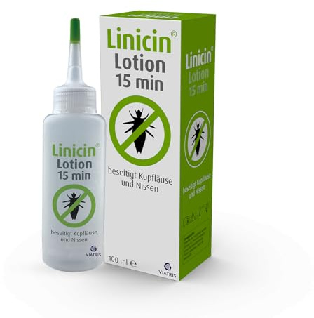 Linicin Lotion 15 min beseitigt Kopfläuse und Nissen, 100 ml Lotion