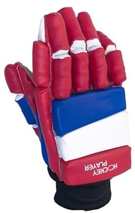HockeyPlayer L'Estel Skates Hockeyspielerhandschuhe Eco - Hockey Skates (Rot/Blau/Weiß, Kinder/S)