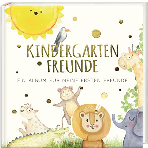 Kindergartenfreunde – SAFARI: ein Album für meine ersten Freunde (Freundebuch Kindergarten 3 Jahre) PAPERISH®