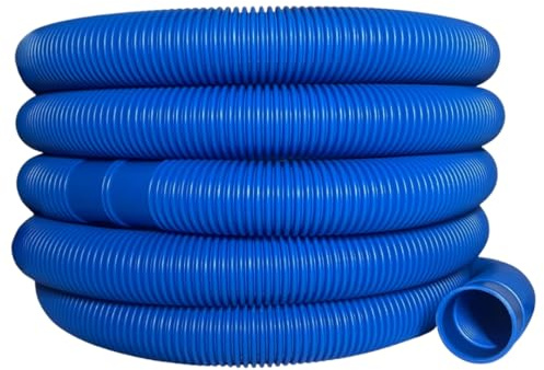 AquaOne Poolschlauch 38mm blau 15 Meter 1 1/2 Hochwertiger Pool Schlauch für Garten & Schwimmbad Solarschlauch Schwimmbadschlauch Saugschlauch Pumpenschlauch Flexibel Wasserschlauch