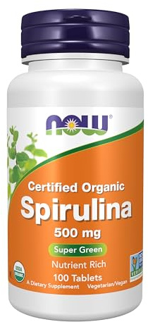 Now Foods Spirulina 500mg, Tablets, 100-Count
