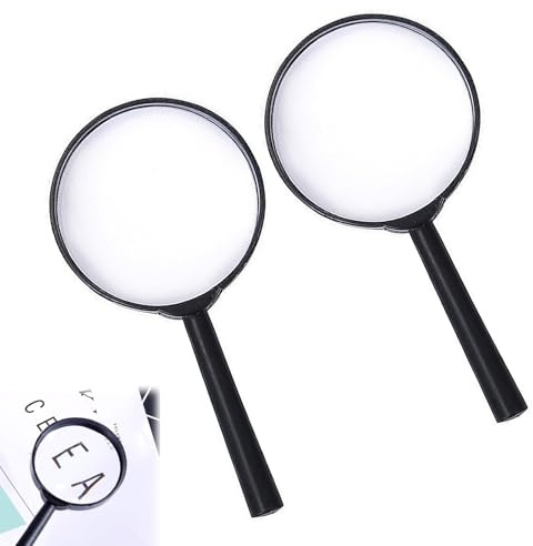 2 Stück Lupen, Kinder-Lupen, Lupe Kinder, Kinder Lupe, Lupe Kinder Forscher, Lupen Kinder, Kinder Lupe, Kinderlupe, Spielzeug Mitgebsel Für Kinder Aus Kunststoff Acryl Party