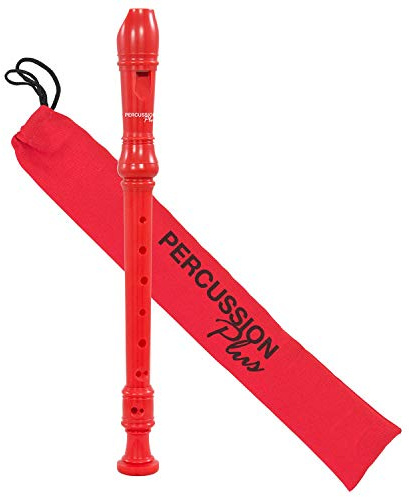 Percussion Plus PP1612 Bunte Sopran-Blockflöte, Rot