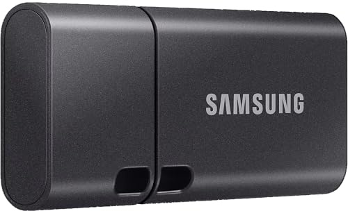 Samsung USB-Stick, USB-C, 512 GB, 400 MB/s Lesen, 110 MB/s Schreiben, USB 3.2 Gen1 Flash Drive für Notebooks, Tablets und Smartphones, Titan Gray, MUF-512DA4/APC