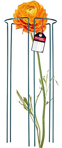 KADAX 3er Set Pflanzenhalter, Pflanzenstütze aus Stahl, halbrunde Rankhilfe für Pflanzen, Garten, wetterfester Blumenhalter, Staudenhalter, Strauchstütze, Blumenstütze, freistehend (Höhe: 90 cm)