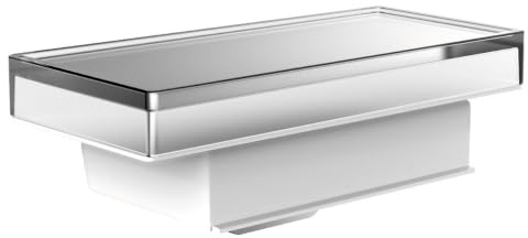 Emco Liaison Seifenspender für Flüssigseifen, Inhalt 250 ml, Kristallglas/Chrom, Flüssigseifenspender – 182100004, Grau