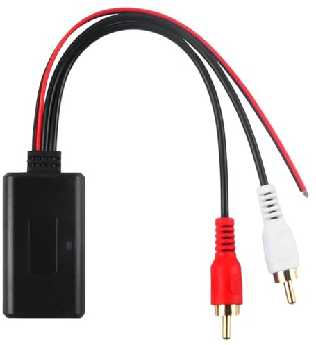 2 RCA Bluetooth Musik Empfänger, Aux Bluetooth 5.0 Adapter Auto Stereoanlage, Plug and Play Audio-Empfänger für TV PC Kopfhörer Home Soundsystem Auto/CD