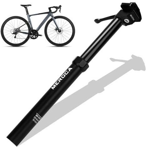 Fahrrad Dropper Sattelstütze, Hydraulische Erwachsene Teleskopsattelstütze, 30,9/31,6mm Höhenverstellbare Aluminiumlegierung Für Fahrrad , Gesamtlänge 400mm (31,6mm)