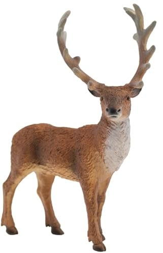 Bullyland 64433 - Spielfigur Rothirsch, ca. 12,8 cm große Tierfigur, detailgetreu, PVC-frei, ideal als kleines Geschenk für Kinder ab 3 Jahren