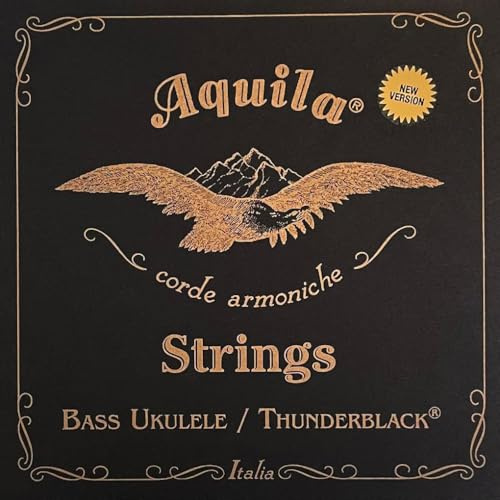 Aquila - Thunderblack Bass-Ukulelen-Set, EADG