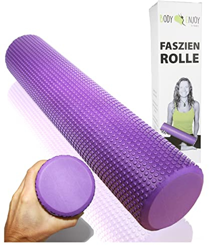 EasY FoxY ToY Weiche Faszienrolle Für Ruecken Wirbelsaeule Massage; Rueckenstrecker Ø9,5cm x43cm, Yoga Pilates Faszien Foam Roller Für Nacken & Rueckenschmerzen Triggerpunkt Behandlung