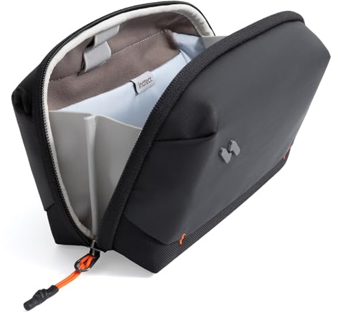 Inateck Portabler Kabeltasche, Spritzwassergeschützte Elektronik Organizer, Reisezubehörtasche für Kabel, Power Banks, Hubs