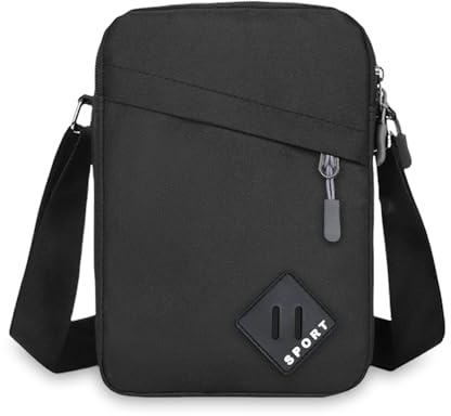 Aucuu Umhängetasche Schultertasche Messenger Bag, Umhängetasche Klein Herren, Oxford Herren Tasche, Herrentasche Zum Umhängen, Handy Schultertasche, Crossbody Handytasche für Arbeit Reise Alltagsleben