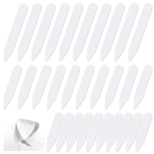 Giantree 30 Stück Kragenstäbchen für Herren, 5/6/7cm Herren Kragenverstärker für einen perfekten Sitz des Hemdkragens Herrens Kragenstäbchen Plastik für Ehemann Hemd