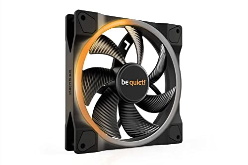 be quiet! Light Wings 140mm Leiser PWM ARGB Gaming PC Gehäuse Lüfter | Vielzählige Farben und Effekte, 20 ARGB LEDs, 7 geräuschoptimierte Lüfterblätter, hoher Airflow, langlebiges Rifle-Lager