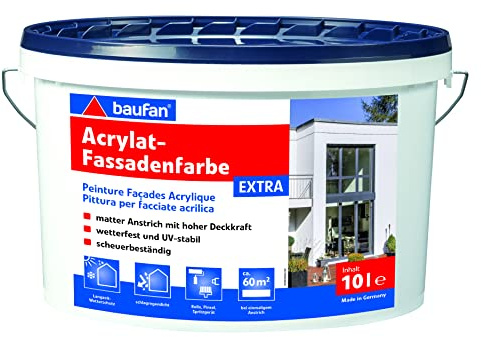 Baufan Fassadenfarbe EXTRA 10l weiß